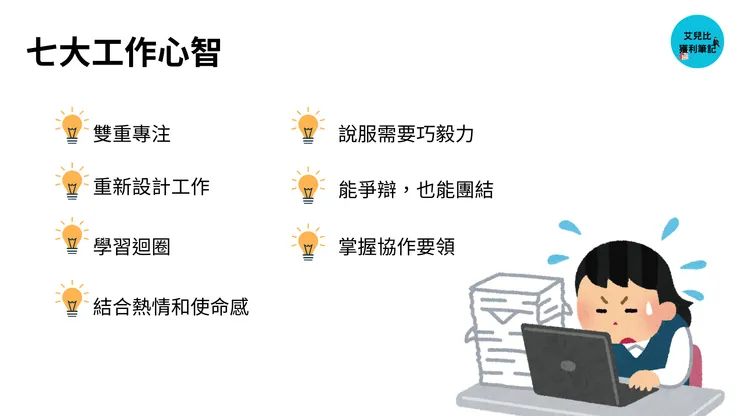 七大工作心智 (來源:高績效心智)