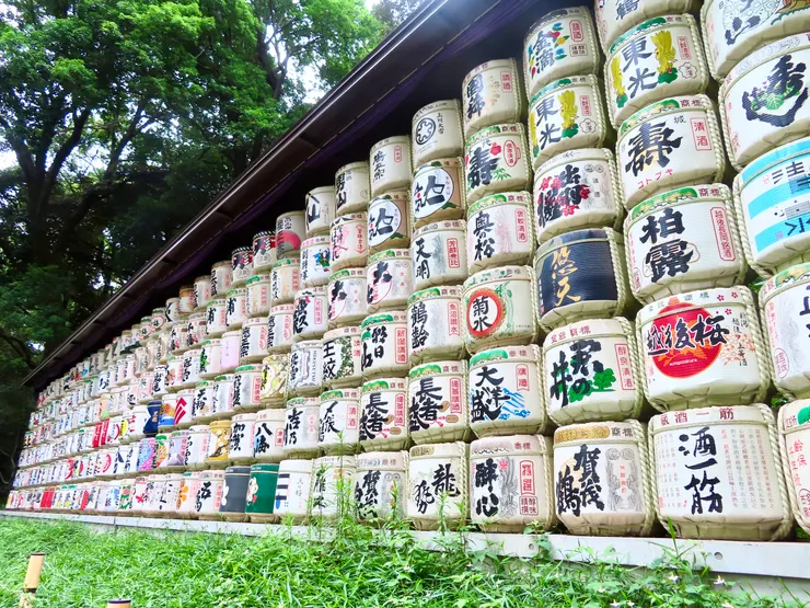 明治神宮酒樽牆