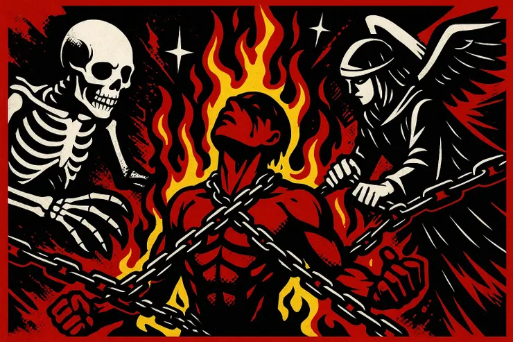 女神異聞錄5風格的鍊魂(鏈魂)AI圖02