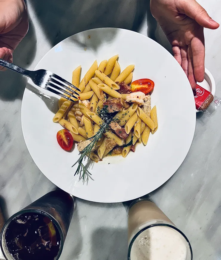 我的已經吃掉了。但這盤我有吃一口，也很好吃。