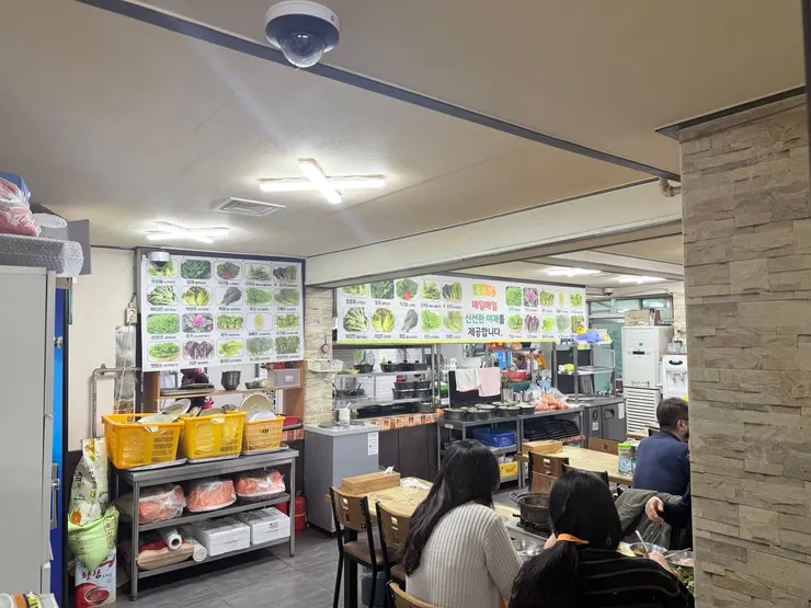 牆上介紹各種它們家的蔬菜