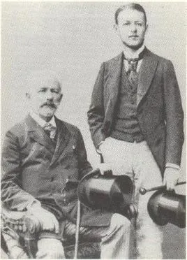 達維多夫（站立者）與柴可夫斯基（1892留影）