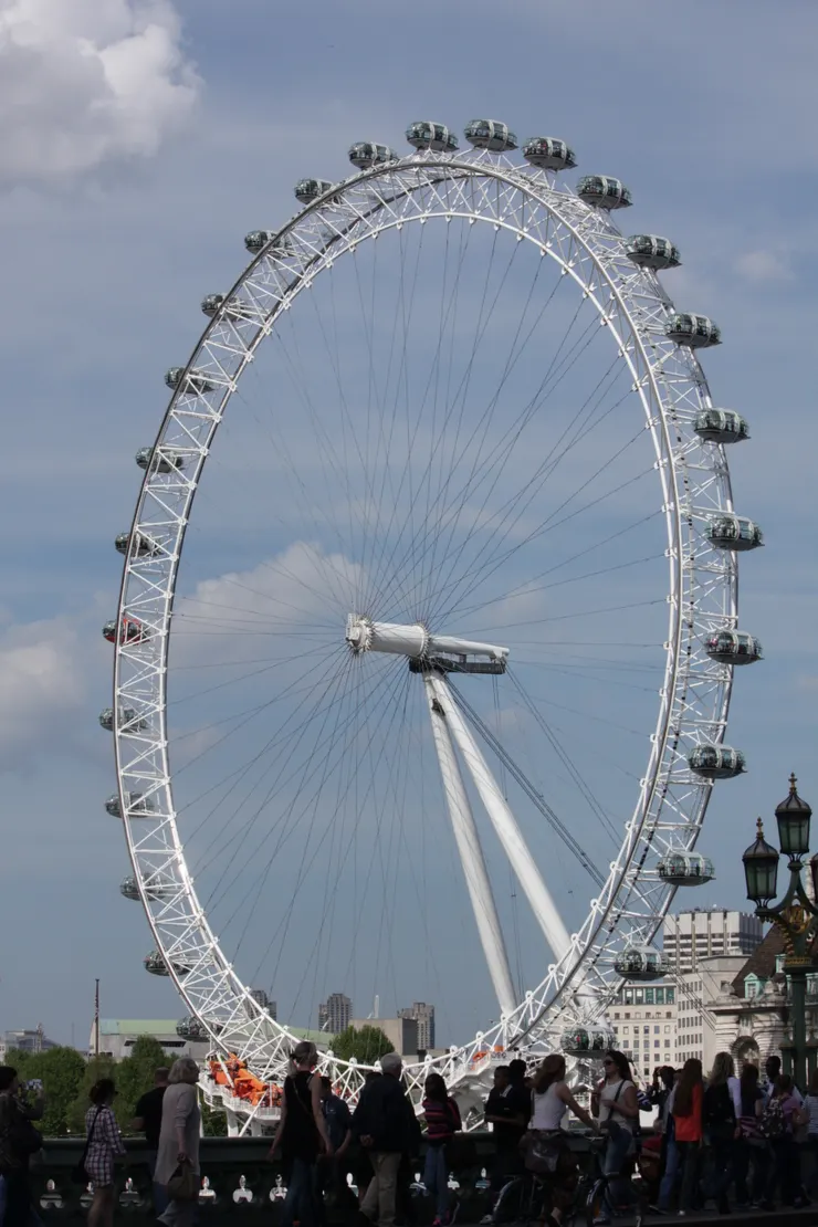 London Eye 建於1998年，成為南岸中心的另一受歡迎的景點。 （照片：作者）