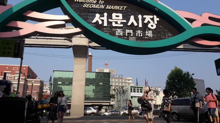 韓國市場街景(大邱西門市場)