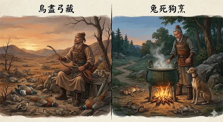 鳥盡弓藏 兔死狗烹