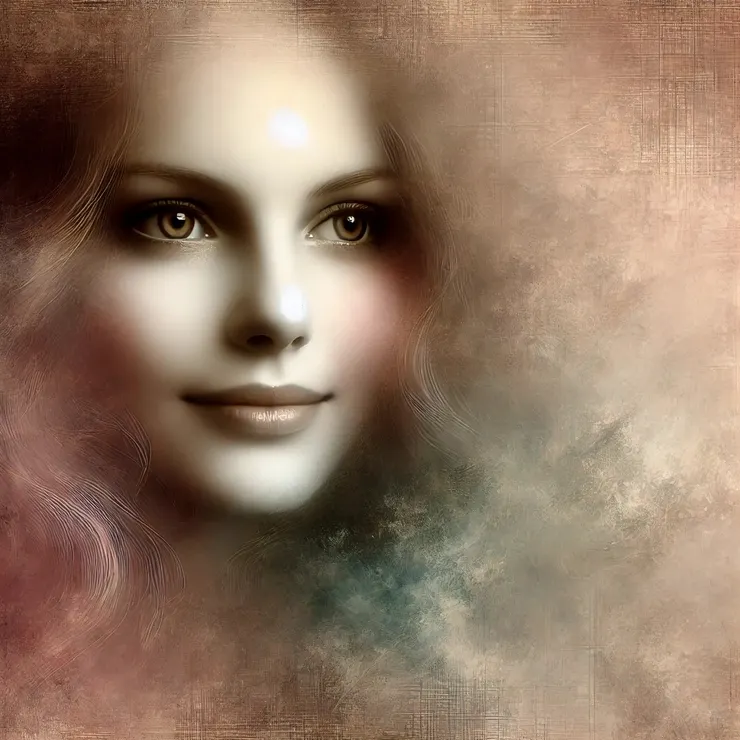 The colors melted into one another - rosy warmth in the cheeks, gentle shadows tracing the curve of a knowing smile. Strangers often asked who she was, but Jane never answered directly.