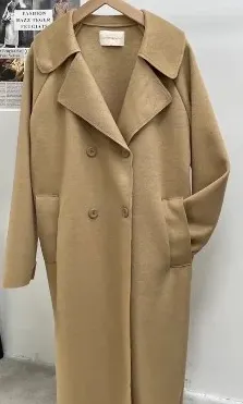 【Aa.chic熱賣商品】溫柔小姐姐風衣式毛呢大衣