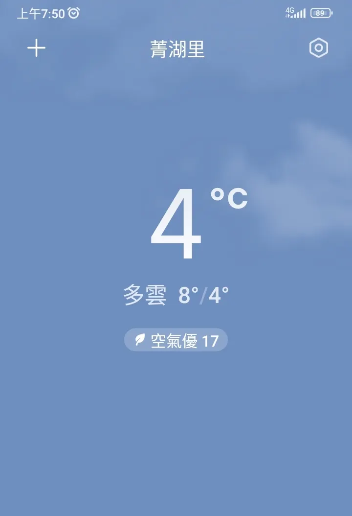 新北市林口區菁湖里只有四度