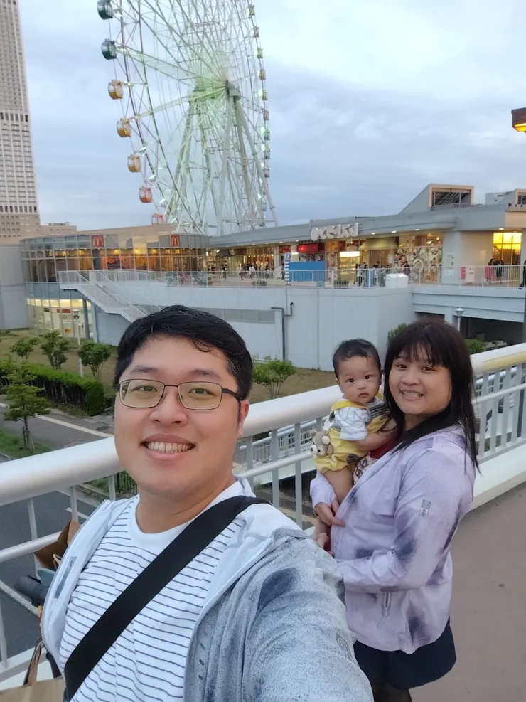 血拚到傍晚的我們😄