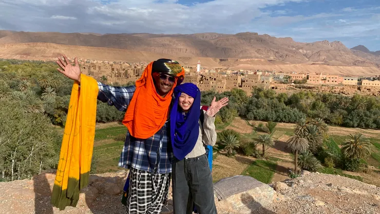 靠近托德拉河峽谷Todgha Gorge