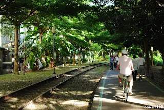 進入舊台東站前的一小段森林