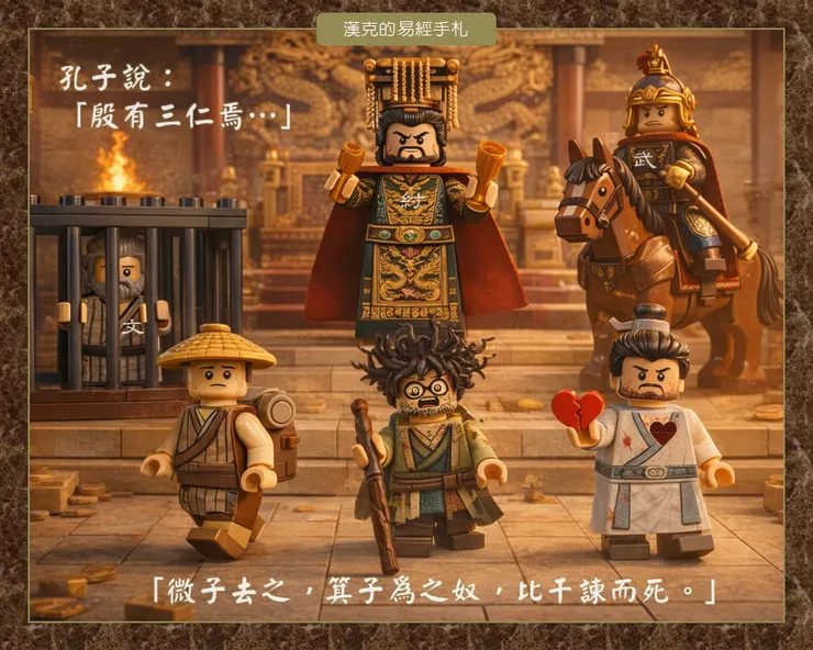 明夷卦裡，講的是古代一個「家族企業」經營不善，以至於弄得暗無天日的故事。  （漢克設計，AI生成圖）