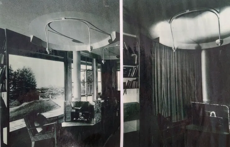 照片：大面積開窗與窗簾