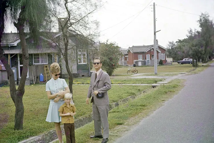 位於陽明山的美軍宿舍區(約1960年代。圖片來源:Taipei Air Station)