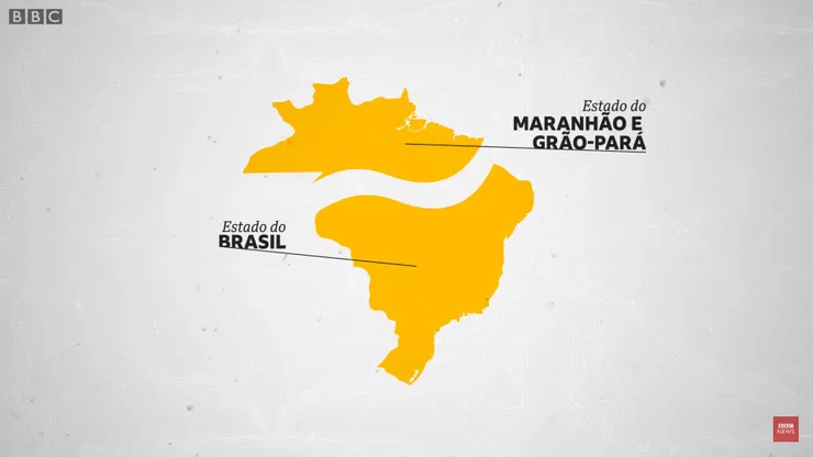 原本葡屬美洲分為南北兩州：「巴西州」和「馬拉尼昂及大帕拉州」