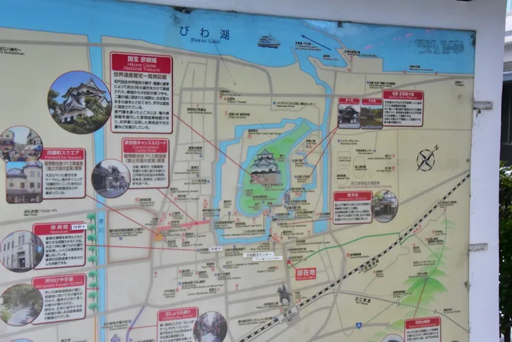 彥根市的觀光地圖