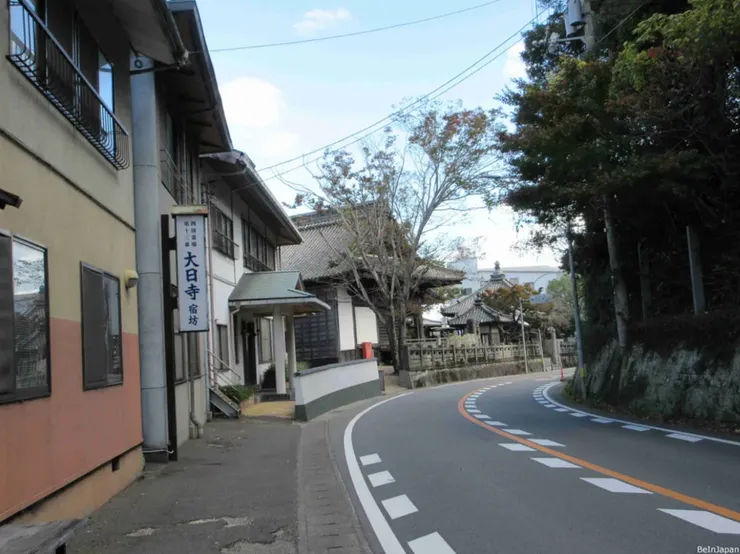 大日寺宿坊目前沒有公開營業。左前方即為第13番大日寺