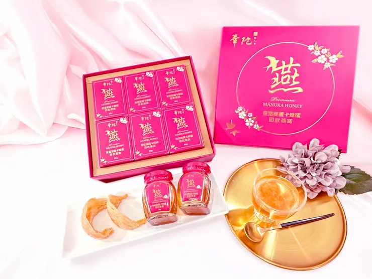 圖說：華陀皇室麥蘆卡蜂蜜即飲燕窩，頂級滋養、天然潤澤。（圖/ 華陀扶元堂）