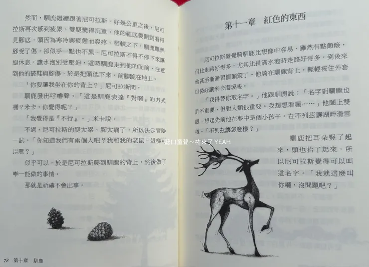 尋找爸爸途中看到紅帽子時的絕望。