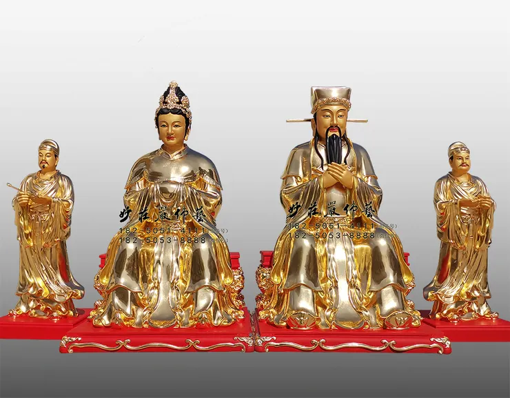 社公社婆貼金神像