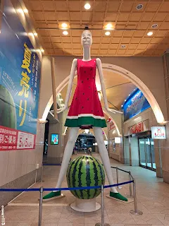 夏季的造型是相當應景的西瓜