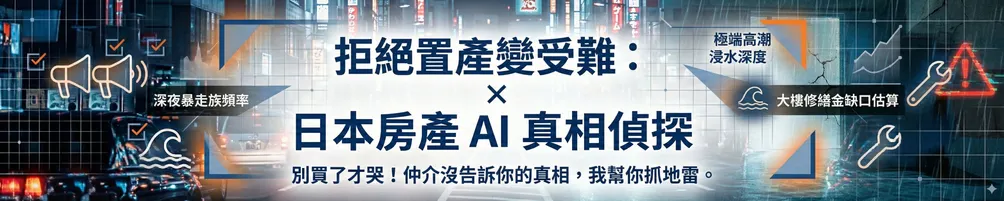 別買了才哭！楊桑的日本房產 AI 防雷鑑定室