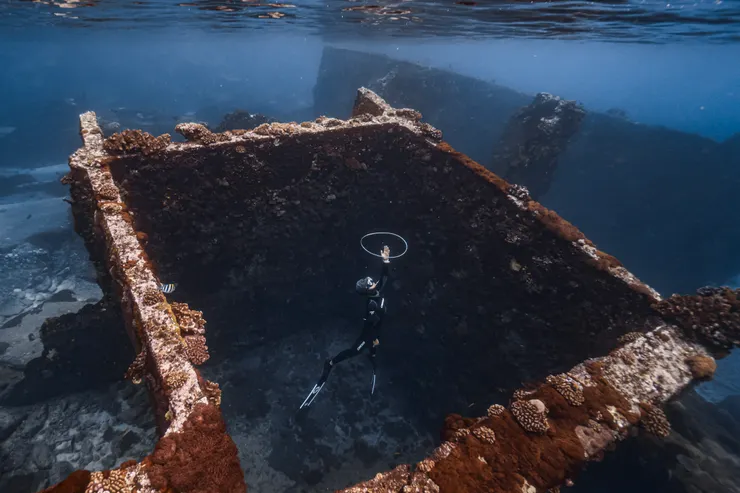 海底古城亞特蘭提斯吸引不少潛水愛好者朝聖。Photo by 阿得／@bboykent8263