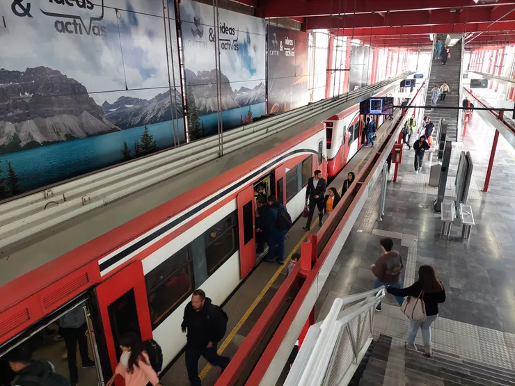 墨西哥火車到達 Cuautitlán