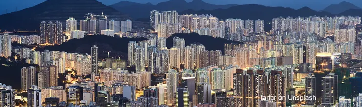 萬家燈火的香港