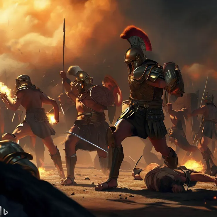 溫泉關戰役ＡＩ炫染圖