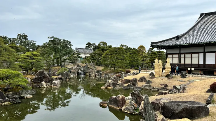 二之丸庭園（右方是黑書院）｜2024.02.29拍攝