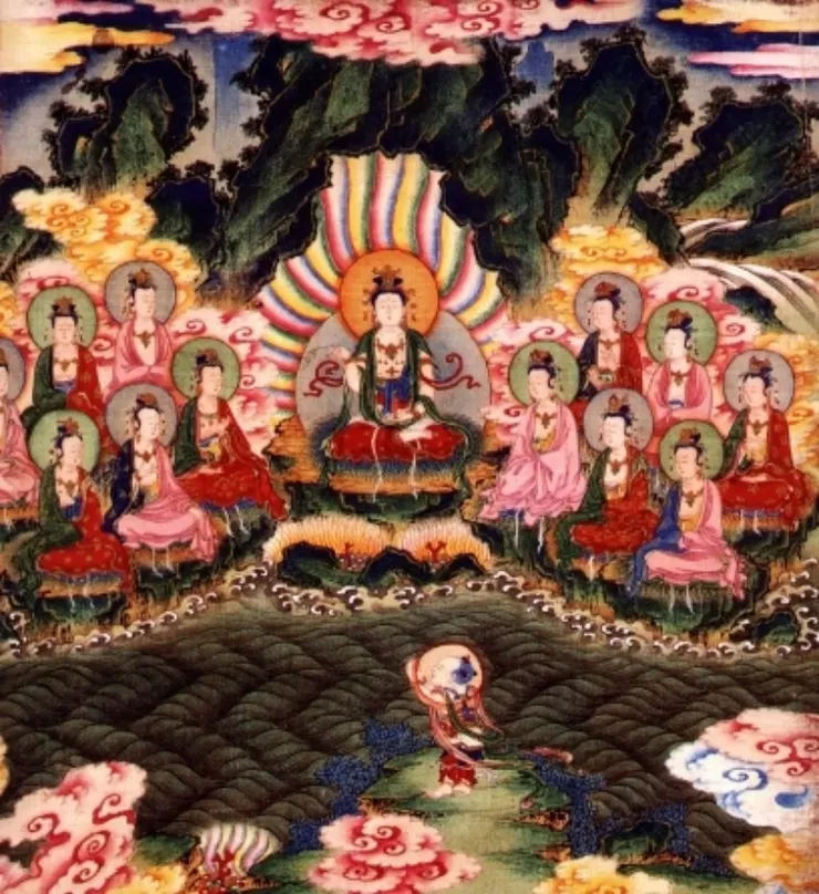 善財童子 拜觀自在菩薩