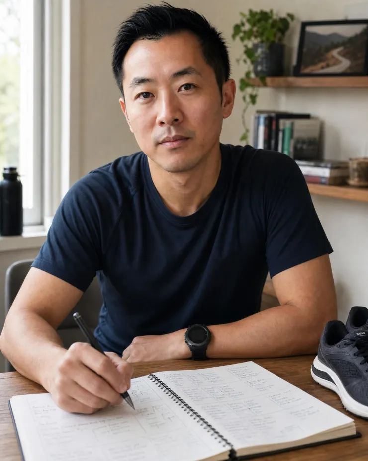梁練偉規劃跑步恢復週與每週跑量降載的桌面細節
