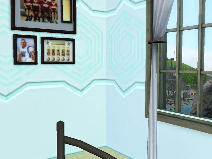 這裏我鋪了壁紙。