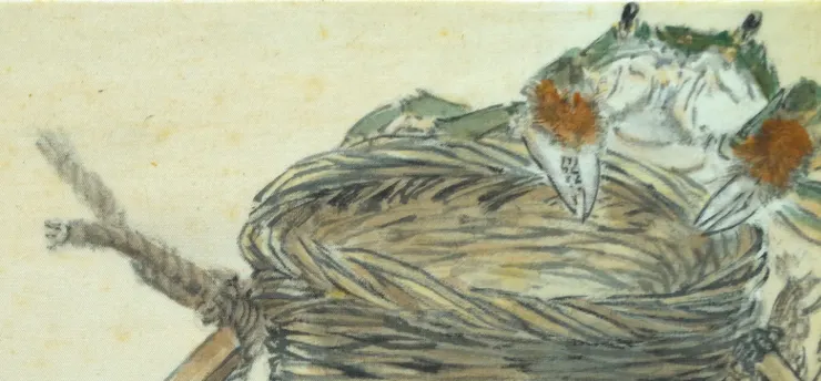 〈初秋子時〉局部－螃蟹