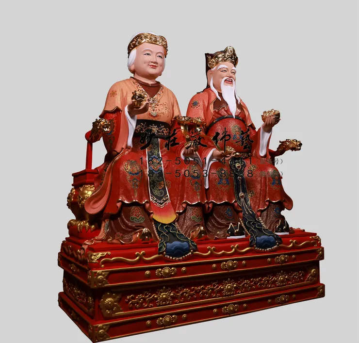 土地公土地婆神像左側照