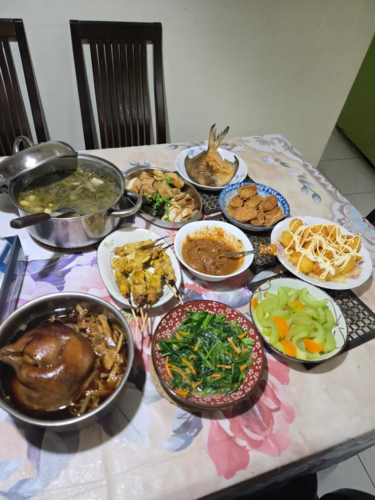 今年還是用多了，以為我表姊要來吃飯