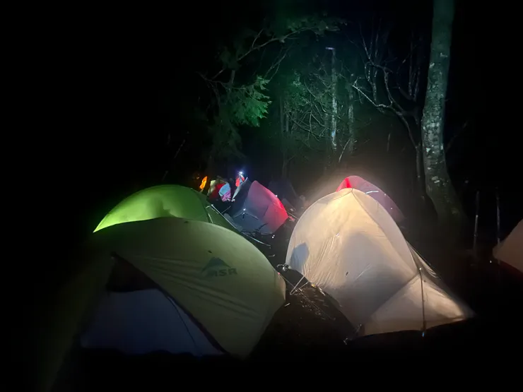 清靜的營地變得熱鬧