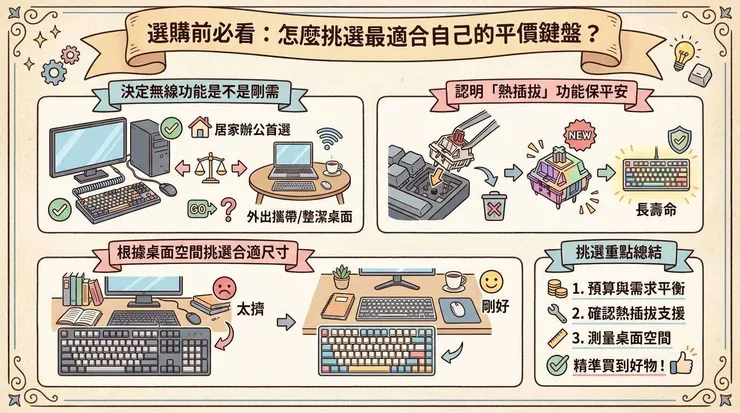 選購前必看：怎麼挑選最適合自己的平價鍵盤？