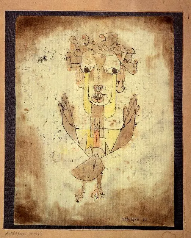 保羅．克利（Paul Klee），《新天使》（Angelus Novus）。
