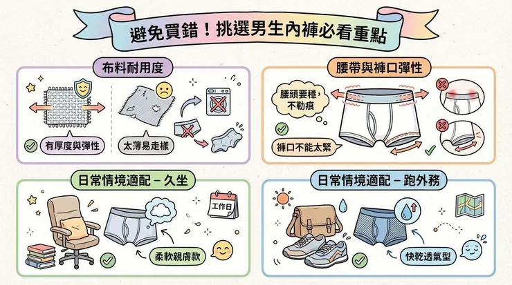 避免買錯！挑選男生內褲必看重點