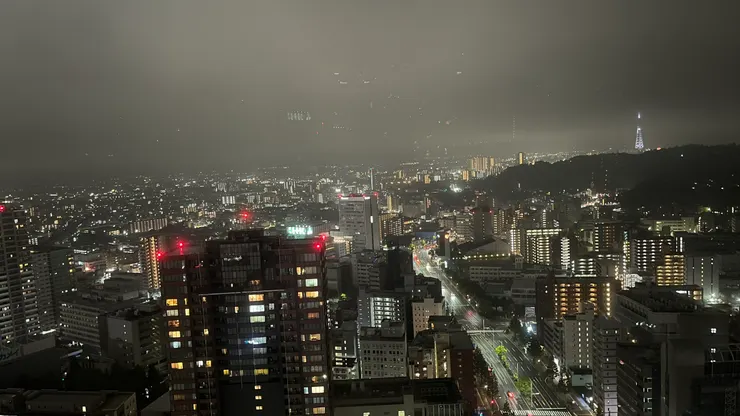 下雨反倒有一種朦朧的美。