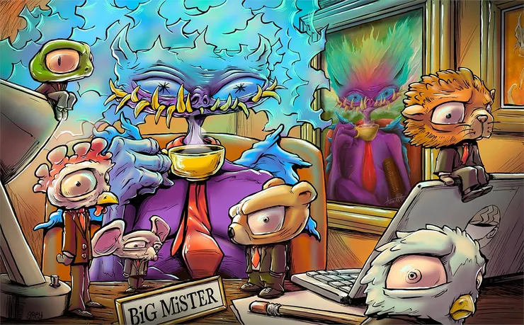 Big Inc. 講述的是一個邪惡集團壓榨勞工的故事