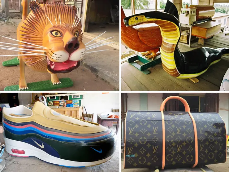 Fantasy coffin in Ghana
