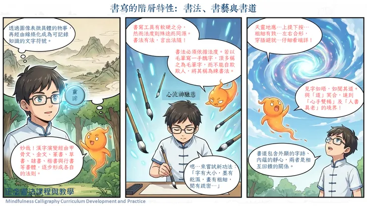 正念書寫的階層特性（罐子老師的寫字教室，2026）