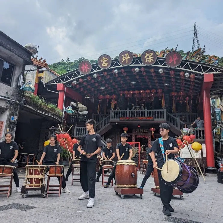 保坪宮文化祭太鼓演出。
