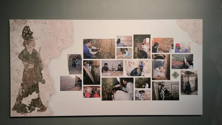 圖16 當時考古現場的照片 翻拍自展覽現場 /攝影©XIAN-YI 2023