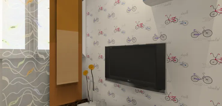 雖然我常說一有機會便會增加儲物空間,但今次我沒有採用很大、抽屜架子很多的電視機櫃,只是在地上放了一個,以及在上面放了個簡單的花瓶。