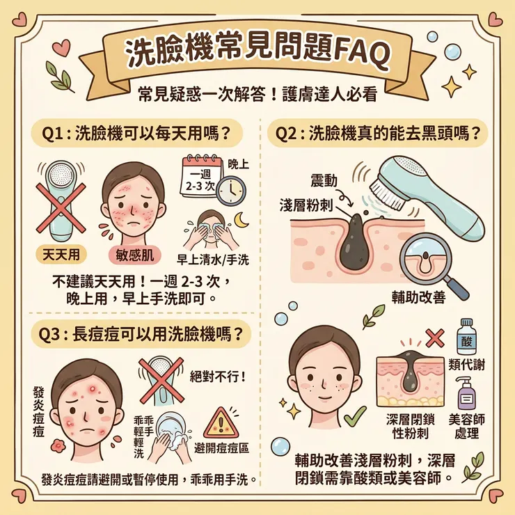 洗臉機常見問題FAQ