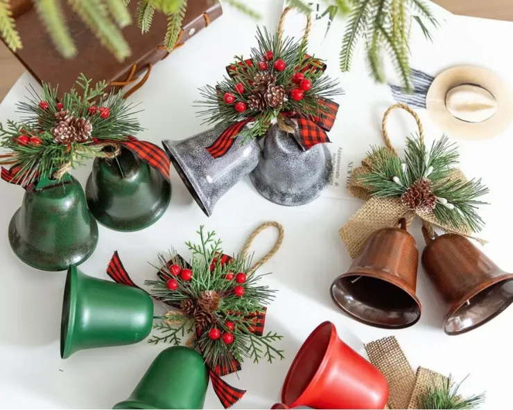 聖誕節復古蝴蝶結鈴鐺